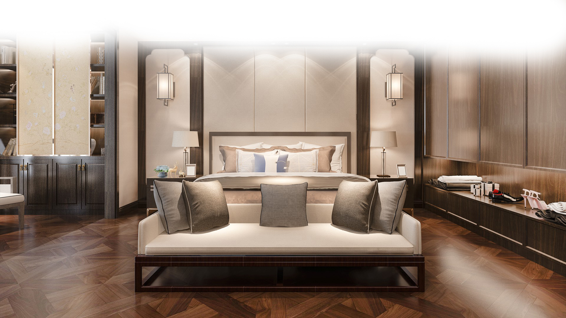 3d-rendering-beautiful-comtemporary-luxury-bedroom-suite-hotel-with-tv
